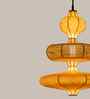AUM-MOUNTAIN GLEAM 3 LAYER (Fibre) | Handcrafted Pendant Lamp | E27 holder } with Bulb | RIPPL Lighting